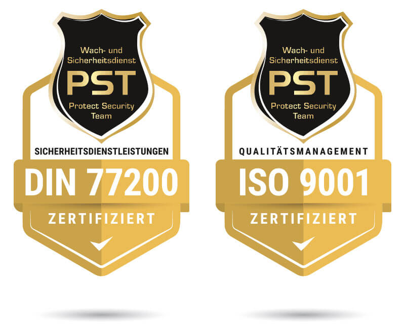 PST Security: Zertifizierte Sicherheit nach DIN 77200 + ISO 9001:2015